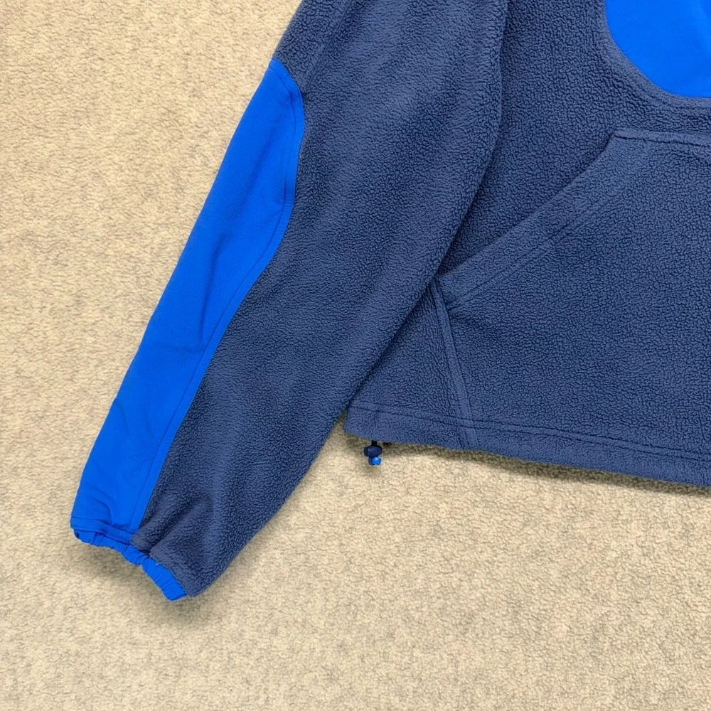 Lululemon Womens‎ Fleece Ripstop Hiking Sweatshirt Blue Crop Pullover Outdoor 6